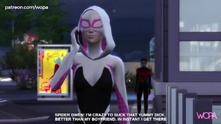 SPIDER GWEN BETRAYING SPIDER-MAN - HE FOLLOWS AND SPYS