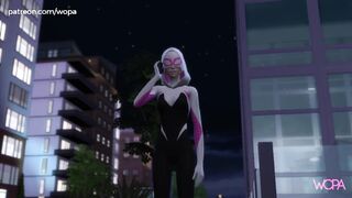 SPIDER GWEN BETRAYING SPIDER-MAN - HE FOLLOWS AND SPYS