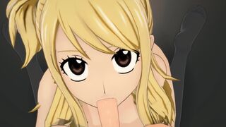 fairy tail lucy blowjob and sex