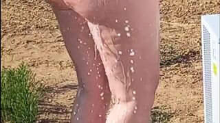 Tasty BBW washing her body...