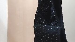 【変態CA】8/28今日の染み付き水玉柄のパンティー❤️パンチラ、パンツ脱ぎからおまんこ汁付きの黄ばんだクロッチまで見てね♪