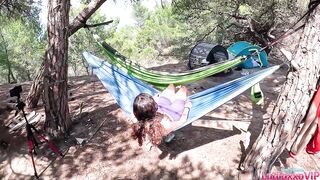 Stepdaughter Secretely Sucks Cock While Camping!