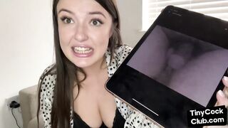 SPH femdom babe talks bad about small cocks in solo video