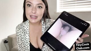 SPH femdom babe talks bad about small cocks in solo video