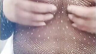 Playing with my kitty in fishnets ???? What kink next ?