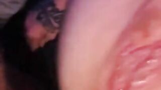 Playing with my new sex toy big dick in anal