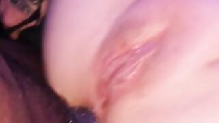 Playing with my new sex toy big dick in anal