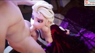 ELSA DO AMAZING BLOWJOB AND GETTING CUM - FROZEN 60 FPS High Quality Hentai 3D Animated 4K