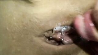 Licking my girlfriend's pussy until it is very wet