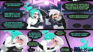 Danny Phantom fucks the big ass and busty Ember with his big cock