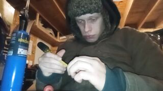 Smoking Dabs at a friend's house and she sucks my dick