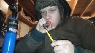 Smoking Dabs at a friend's house and she sucks my dick