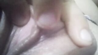 Masturbating my clit to fuck my ass with a finger