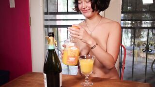 Cup of Mimosa !! How To Learning To Cum & Make Mimosas