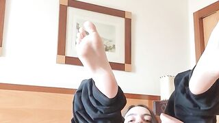 Lesbian caught by GF FINGERING at the hotel