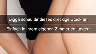 Deutsche Türkin wird bei sich Zuhause auf Snap entjungfert