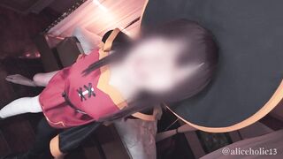 KonoSuba Megumin Cosplaying: Aroused NTR Ecchi hentai video.