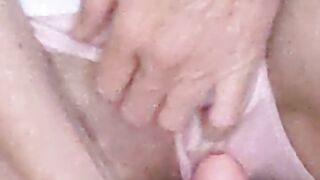 Pissing on Uncut Dildo Pee Fuck