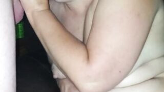 Throat fucked an pussy filled with cum