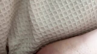 Big klit, tiny hole and very creamy orgasm