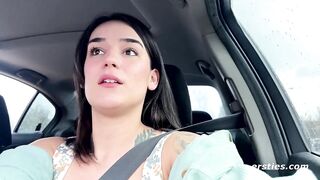 Ersties - Exciting sex in the car with Harper