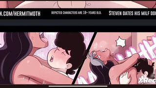 Adulto Steven tiene romance con su profesora y la folla con su enorme verga comic para adultos