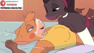 CUTE FUTANARI FURRY GIRL HARD FUCKED GIRLFRIEND AND CREAMPIE | FUTA FURRY CARTOON 4K 60FPS