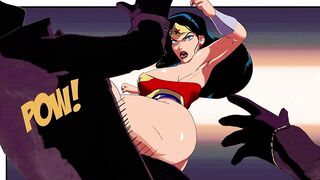 Wonder Woman threesome fuck