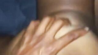 Petite Ebony Teen Side Fucks Live On Snapchat