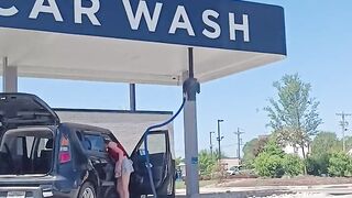 Haybabe at the Carwash