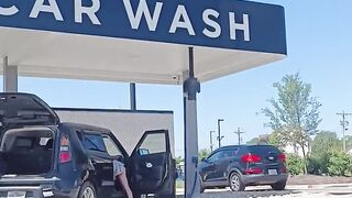 Haybabe at the Carwash