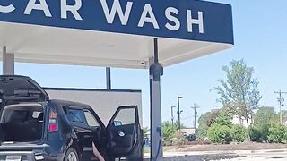 Haybabe at the Carwash