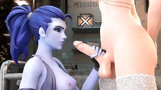 FUTALITY Ep 2 Widow Ballbusting Handjob