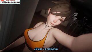 TRACER PUSSY OR TOY ? FUTANARI WIDOWMAKER OVERWATCH HENTAI STORY ANIMATION 4K 60FPS