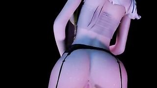 3D big boobs Asian slut shaking her big naturals