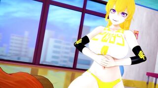 Yang Works Up a Sweat