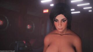 Lara Croft in the Orgasm Machine