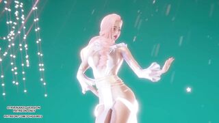 [MMD] (G)I-DLE) - HWAA Seraphine Sexy Kpop Dance League of Legends Hentai Uncensored 4K 60FPS