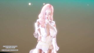 [MMD] (G)I-DLE) - HWAA Seraphine Sexy Kpop Dance League of Legends Hentai Uncensored 4K 60FPS