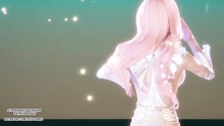 [MMD] (G)I-DLE) - HWAA Seraphine Sexy Kpop Dance League of Legends Hentai Uncensored 4K 60FPS