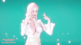 [MMD] (G)I-DLE) - HWAA Seraphine Sexy Kpop Dance League of Legends Hentai Uncensored 4K 60FPS