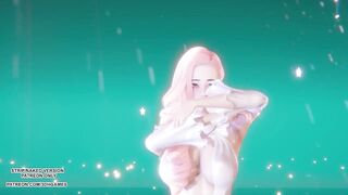 [MMD] (G)I-DLE) - HWAA Seraphine Sexy Kpop Dance League of Legends Hentai Uncensored 4K 60FPS