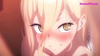 Blonde Slut Girl Give Incredible Blowjob In Public Bathroom // HENTAI UNCENSORED