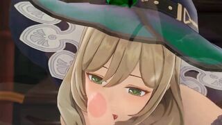 Lisa Minci Genshin Impact Hentai Sex in Different Positions Creampie MMD 3D Dark Green Hat