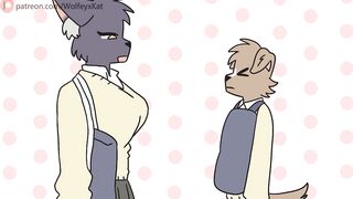 Kitty and Puppy 2 (Furry Hentai Animation)