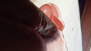 sucking big cock and venoza hentai trans and kissing her mouth, closeup