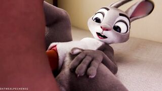 Judy Hopps riding your dick close-up