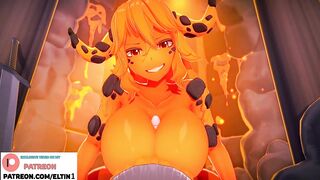 Magma Girl Do Amazing Hottest Titjob And Getting Cum / Best Cartoon Hentai 4k 60fps