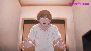 Ecchi Chainsaw Man Seduced In Public Bathroom And Get Fucked * Home Alone * ( HENTAI )