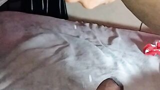 Slow motion squirting on the Dick